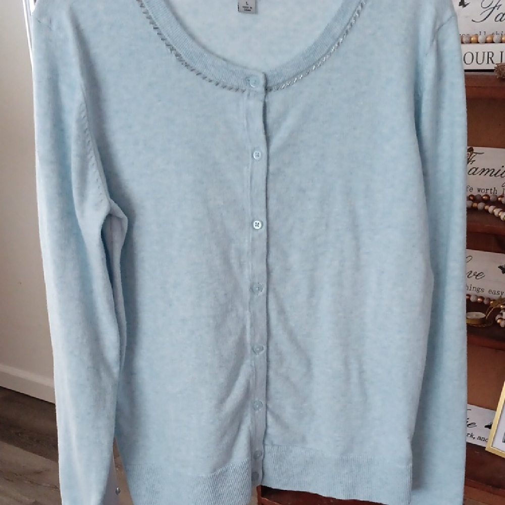a new day Light Blue Women's Cardigan - Picture 4 of 7
